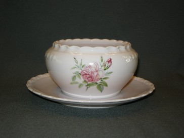 Hutschenreuther Porcelaine Rose Drache met roosdecor sauskom