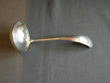 Gero verzilverd model 20 Haags Lofje sauslepel 17 cm.