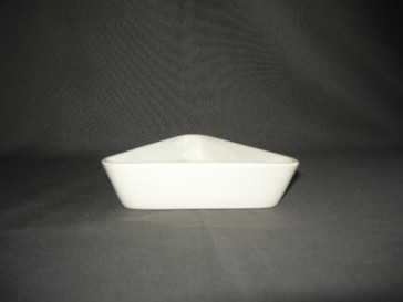 Arabia Kilta wit schaaltje 3-hoek 12,5 x 12,5 x 3 cm.