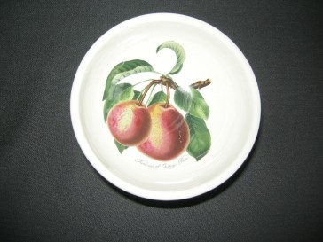 Portmeirion Pomona schaaltje op voet O13,5 cm. Princess of Orange Pear