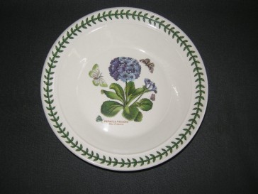 Portmeirion Botanic Garden soepbord Primula Villosa met lichte gebruikerssporen
