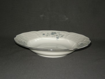 Rosenthal Sanssouci spierwit met blauw / grijze bloemetjes soepbord