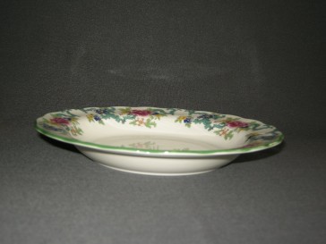 Royal Doulton Floradora green soepborden