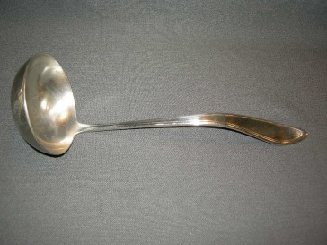 Keltum P2 Enkel puntfilet verzilverd soeplepel