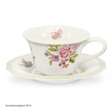 PORTMEIRION Porcelain Garden theekop en schotel inh 0,28 L