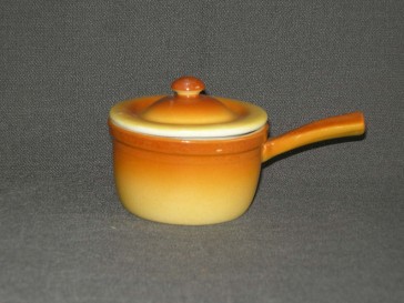 Petrus Regout parafeu oranje 003. steelpannetje