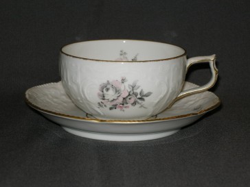 Rosenthal Sanssouci Grau Rose theekop & schotel