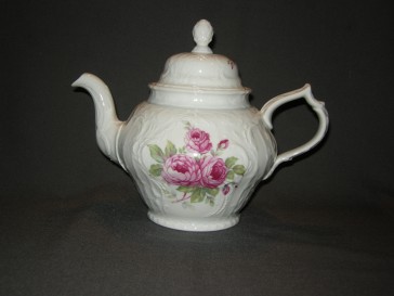 Rosenthal Sanssouci spierwit rose pioenroos theepot