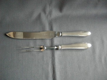 Keltum P2 Enkel puntfilet verzilverd trancheerset 