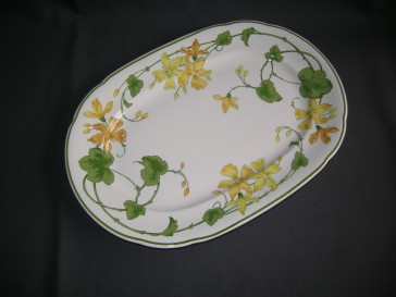 Villeroy & Boch Geranium vleesschaal 32,5 x 22,5 cm.
