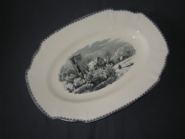 Societe Ceramique Landschap vleesschaal nr. 6