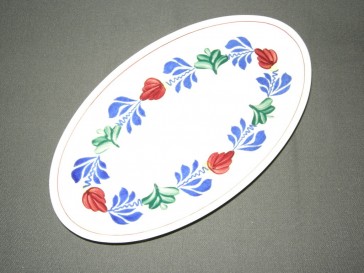 Boch Boerenbont vleesschaaltje afm. 24 x 13,5 cm