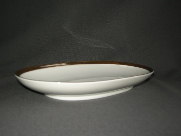 Thomas Medaillon bruin - goudkleurige decorrand vleesschaaltje