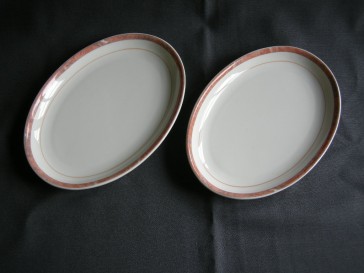 Villeroy & Boch Beaulieu vleesschaaltjes gladde rand 21,5 x 15 cm.