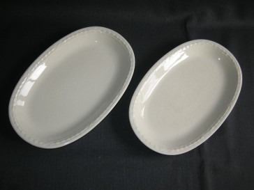 Royal Creamware Recamier vleesschaaltjes