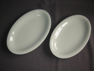 Goedewaagen pastel celadon vleesschaaltjes ovaal