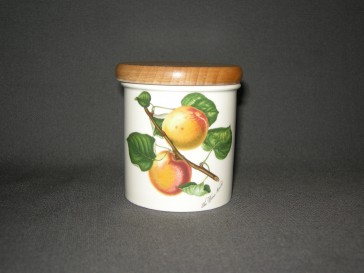 Portmeirion Pomona voorraadpotje hoogte 6,5 cm. The Roman Apricot