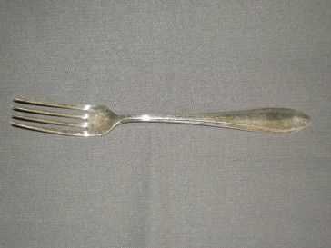 Gero verzilverd model 618 puntfilet vork l. 20,5 cm.
