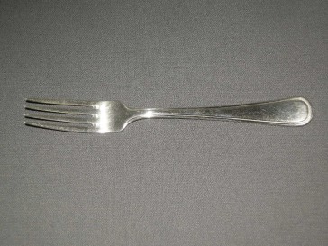 Keltum verzilverd rondfilet vork 20,5 cm.