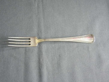 Gero verzilverd model 420 rondfilet vork 20,7 cm.