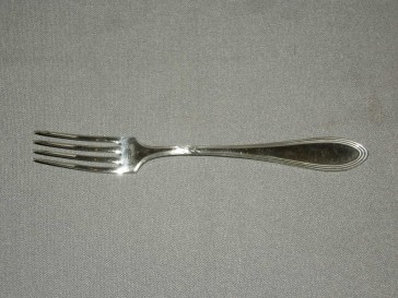 Wellner verzilverd vork lengte 20,7 cm.