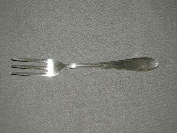 Gero verzilverd model 618 puntfilet vork 17,3 cm. 3-tand