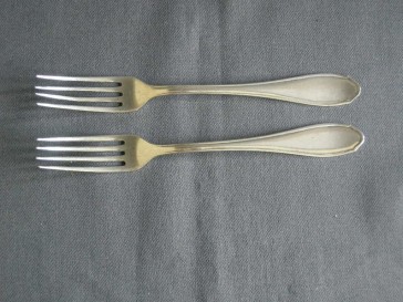 Gero verzilverd model 456 vorken 17,5 cm.