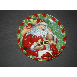 diverse Kerst 001 a. bord, doorsnee 20,5 cm.