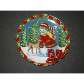 diverse Kerst 001 d. bord, doorsnee 20,5 cm.