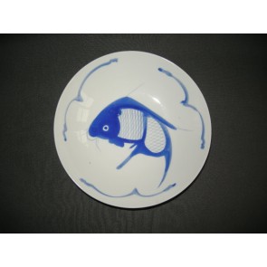 Chinees met decor Koikarper 003. doorsnee 19,5 cm.