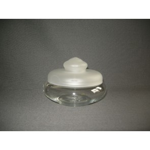 gebruikt glas - kristal dekselschalen 003. Leerdam bonbonschaaltje