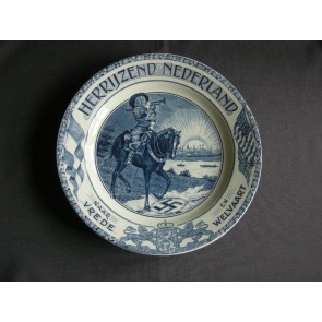 Militaria + bevrijding 005. wandbord Herrijzend Nederland