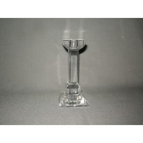 Gebruikt glas - kristal kandelaars + theelichthouders 005. Villeroy & Boch, hoogte 15 cm.