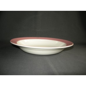 Petrus Regout / Royal Sphinx pastel rose 005. soepbord met opschrift "Royco"