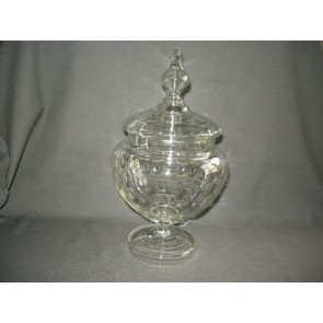 gebruikt glas - kristal dekselschalen 005. punchpot