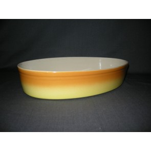 Petrus Regout parafeu oranje 007. ovale ovenschaal