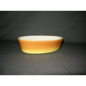 Petrus Regout parafeu oranje 008. ovale ovenschaal