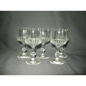 gebruikt glas / kristal glazen 011. 5 borrelglaasjes