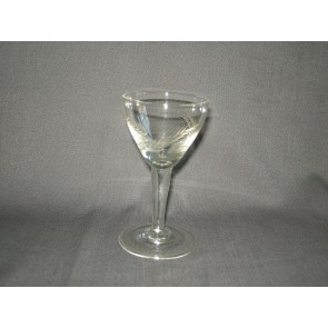 gebruikt glas / kristal glazen 012 b. 5 glaasjes O6,5 cm.