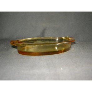 gebruikt glas - kristal geel 013. asbak