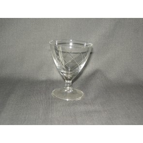 gebruikt glas / kristal glazen 014 c2. 3 portglaasjes