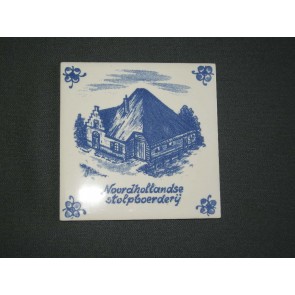 Royal Sphinx Delfts 015a. tegel Noordhollandse stolpboerderij