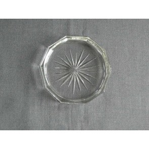 Gebruikt glas - kristal onderzetters 020. 12 onderzetters 