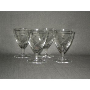 gebruikt glas / kristal glazen 022 a. 4 glazen