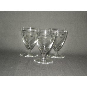 gebruikt glas / kristal glazen 022 c. 3 glazen