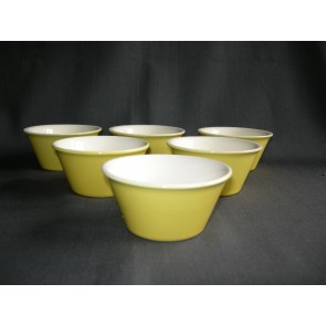 Villeroy & Boch fel geel 023. 6 souffleschaaltjes 