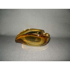 gebruikt glas - kristal geel 024. asbak