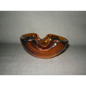gebruikt glas - kristal geel 025. asbak
