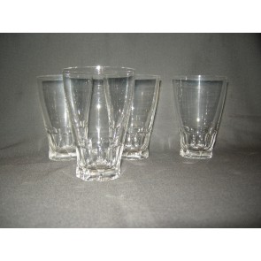 gebruikt glas / kristal glazen 025 a. 4 waterglazen