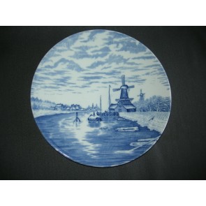 Mosa Delft decor 517, wandbord doorsnee 26,5 cm.